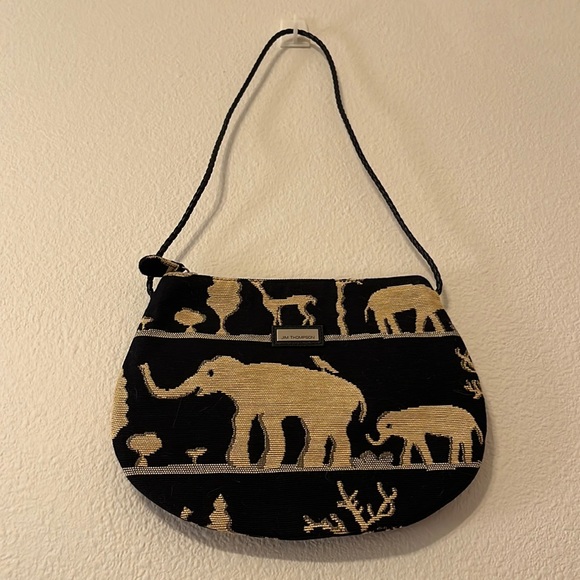 Jim Thompson Bag, silk Elephant Design - Picture 1 of 5